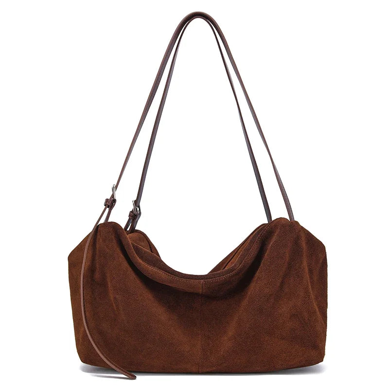 Women's Genuine Leather Shoulder Bag - Soft Cowhide Crossbody