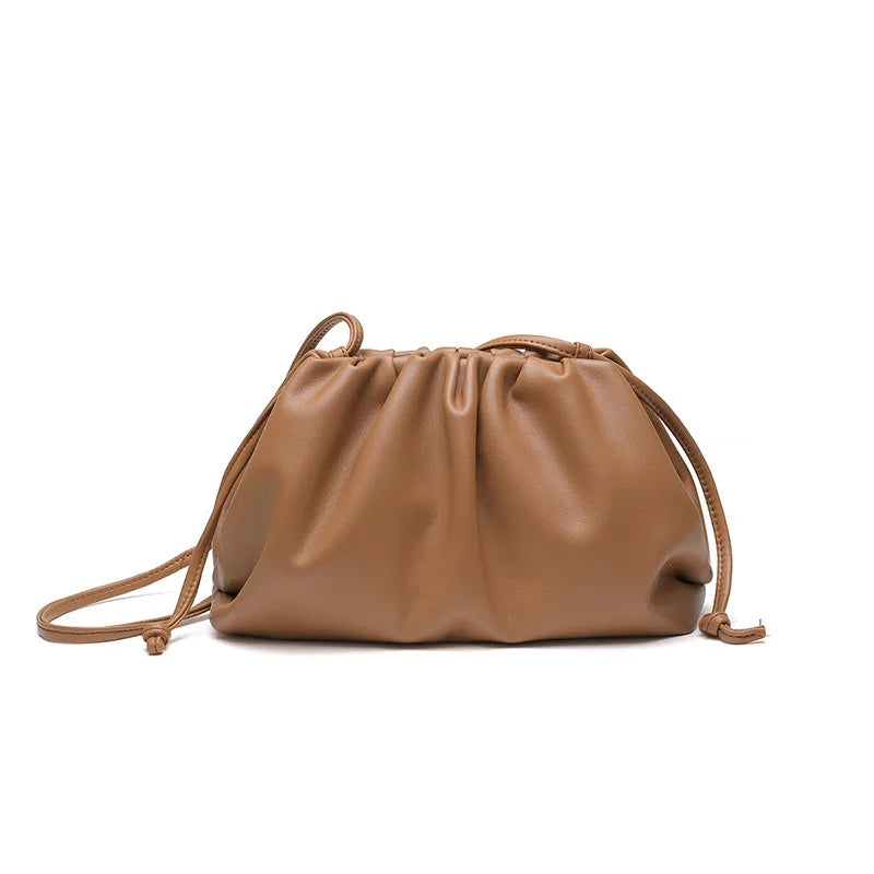 Soft Leather Cloud Bag - Trendy Women's Crossbody Handbag