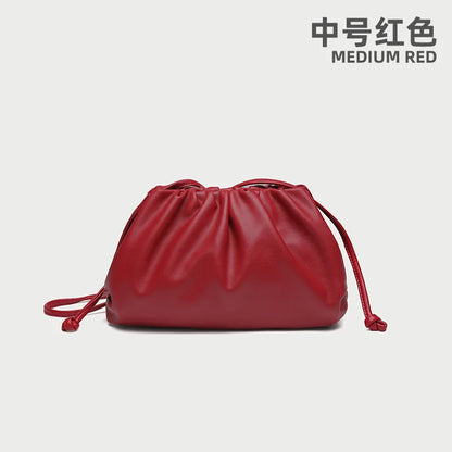 Soft Leather Cloud Bag - Trendy Women's Crossbody Handbag