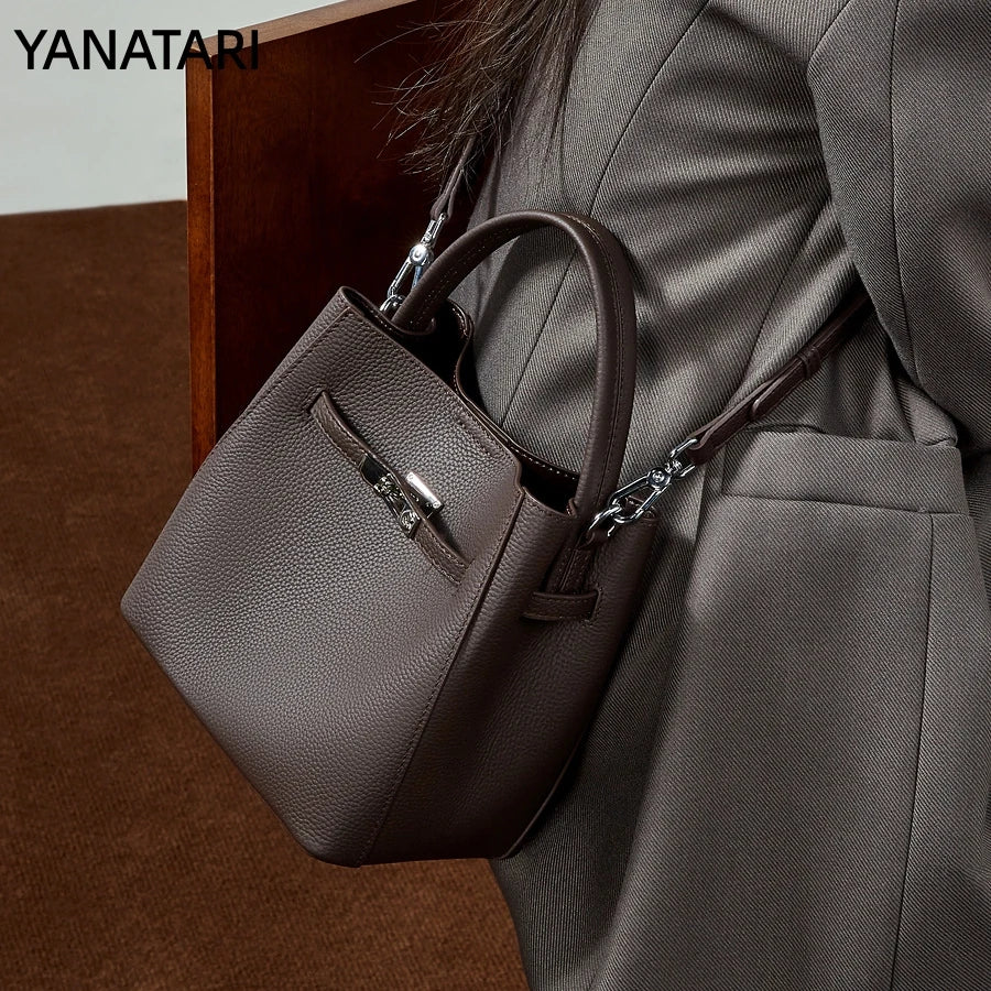 Women's Luxury Tote Bag - Soft Leather Fashion Shoulder Bag