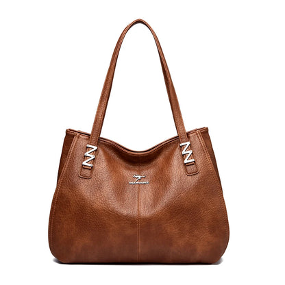 Top Quality Handbags for Women Luxury Designer Soft Pu Leather Tote Bag Ladies Daily Commuting Work Sac Casual Female Hand Bags