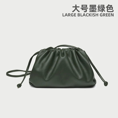 Soft Leather Cloud Bag - Trendy Women's Crossbody Handbag