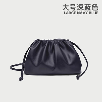 Soft Leather Cloud Bag - Trendy Women's Crossbody Handbag