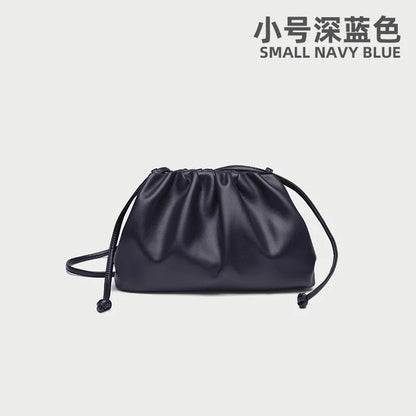 Soft Leather Cloud Bag - Trendy Women's Crossbody Handbag