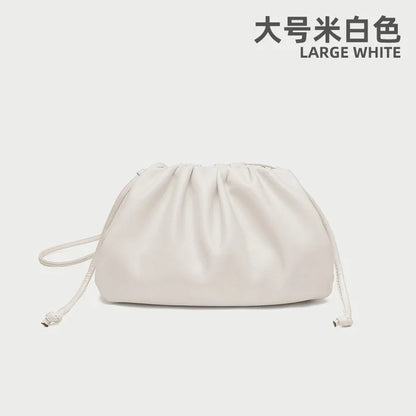 Soft Leather Cloud Bag - Trendy Women's Crossbody Handbag