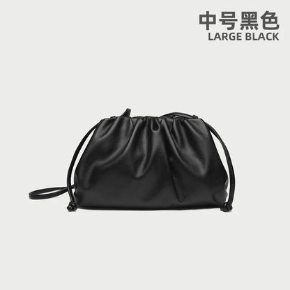 Soft Leather Cloud Bag - Trendy Women's Crossbody Handbag