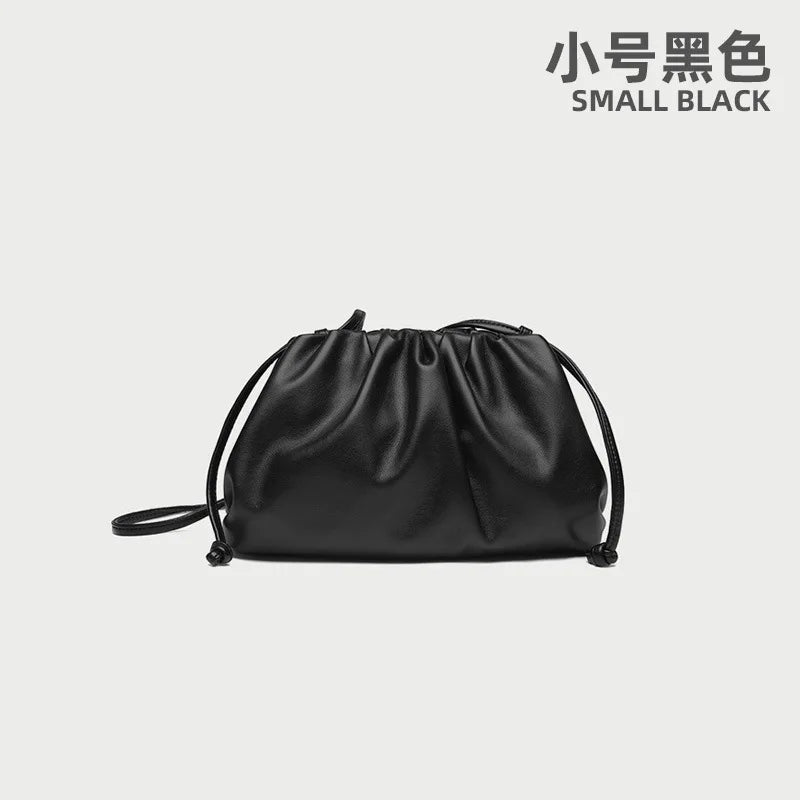 Soft Leather Cloud Bag - Trendy Women's Crossbody Handbag