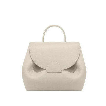 Women's Textured Leather Backpack Purse with Structured Design – Convertible Bag for Work | Geometric Silhouette