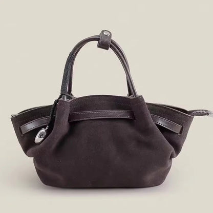 Premium Cowhide Leather Handbag | Designer Women's Shoulder Bag