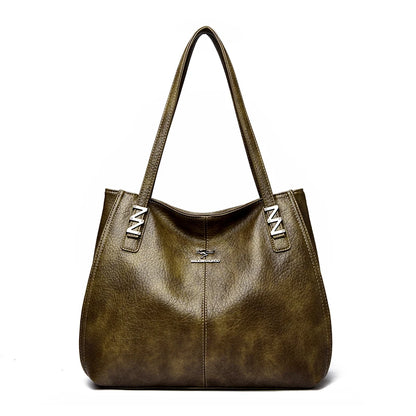 Top Quality Handbags for Women Luxury Designer Soft Pu Leather Tote Bag Ladies Daily Commuting Work Sac Casual Female Hand Bags