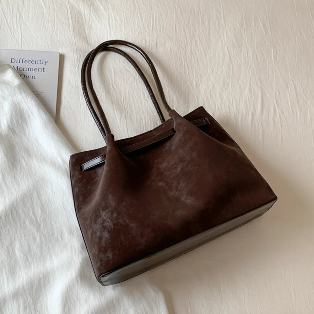 Retro Underarm Bag for Women, New Trendy Fashion, Casual Commuter Tote Bag, Large Capacity Shoulder Bag