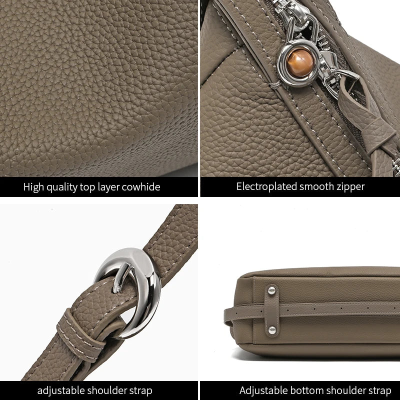 Leather Crossbody Bag Women | Designer Shoulder Handbag