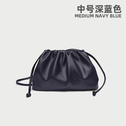 Soft Leather Cloud Bag - Trendy Women's Crossbody Handbag