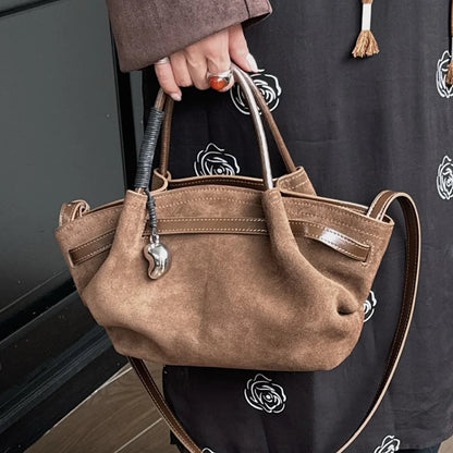 Premium Cowhide Leather Handbag | Designer Women's Shoulder Bag