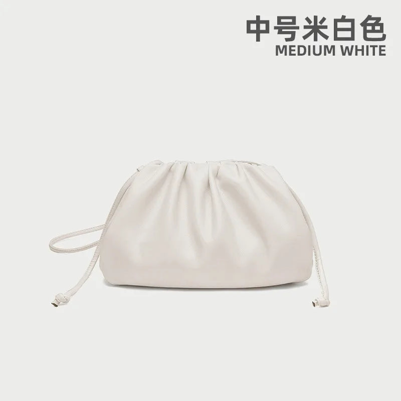 Soft Leather Cloud Bag - Trendy Women's Crossbody Handbag