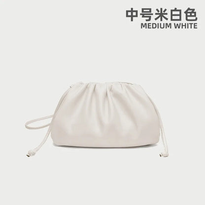 Soft Leather Cloud Bag - Trendy Women's Crossbody Handbag