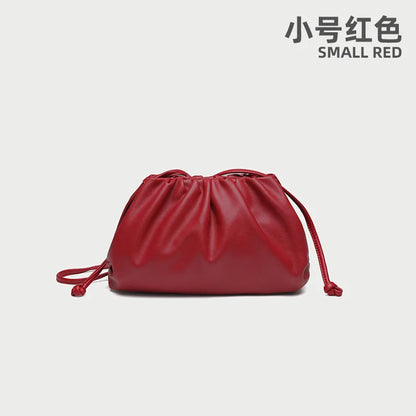 Soft Leather Cloud Bag - Trendy Women's Crossbody Handbag