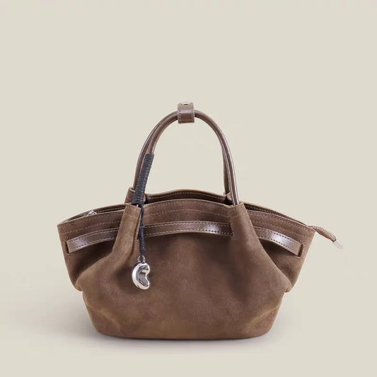 Premium Cowhide Leather Handbag | Designer Women's Shoulder Bag