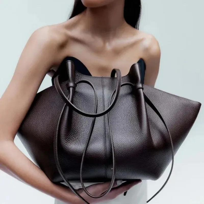 Premium Leather Handbag - Spacious Women's Tote Bag | Bold