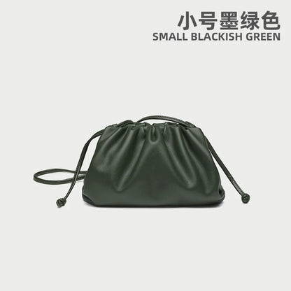 Soft Leather Cloud Bag - Trendy Women's Crossbody Handbag