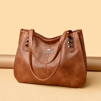 Top Quality Handbags for Women Luxury Designer Soft Pu Leather Tote Bag Ladies Daily Commuting Work Sac Casual Female Hand Bags