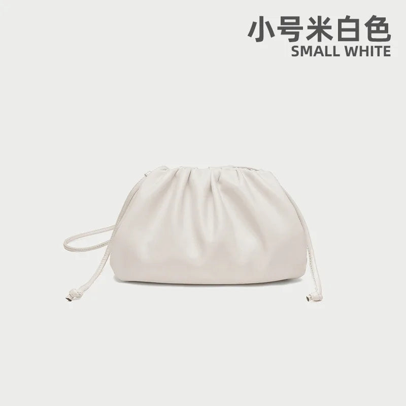 Soft Leather Cloud Bag - Trendy Women's Crossbody Handbag